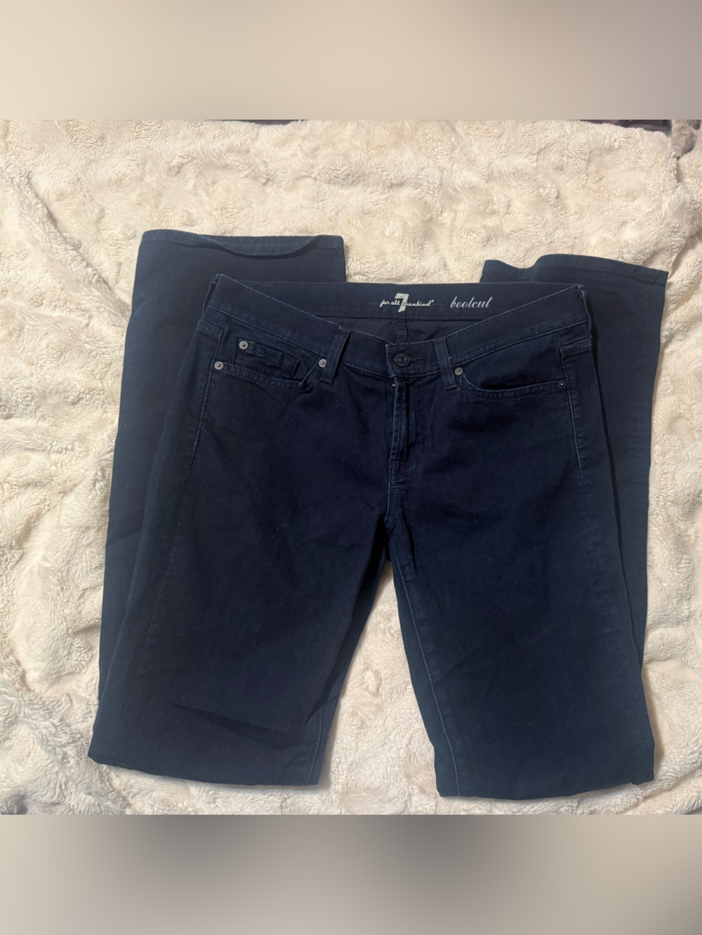 7 For All Mankind Bootcut Jeans in Dark Navy